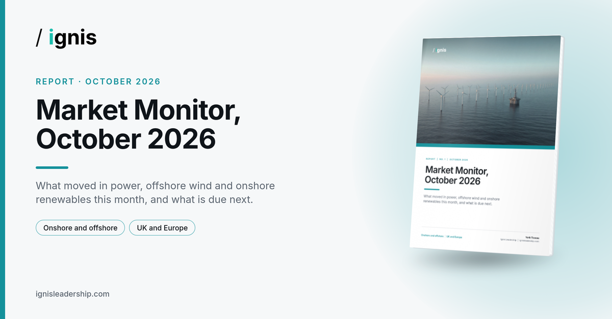 Market Monitor, October 2026 | Ignis