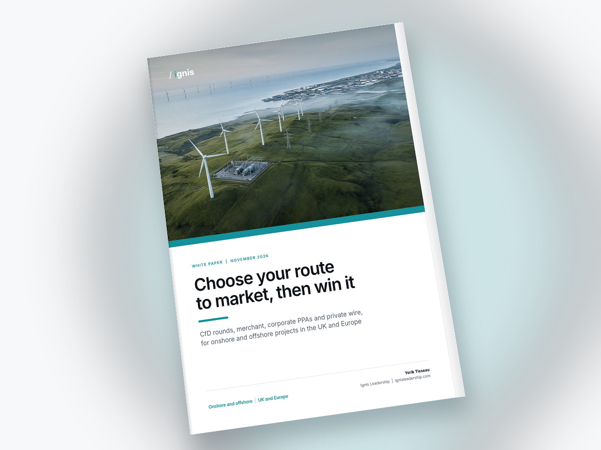 Cover of the white paper Choose your route to market, then win it, shown as a printed book.