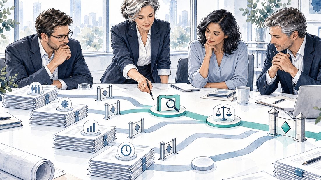 A bid team selecting one bounded AI use case from several options.